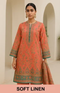 SOFT LINEN 2 PIECE STITCHED